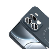 Oppo Find X9 Pro Kılıf M-Safe Şarj Özellikli Kamera Korumalı Zore Elio Sert PC Kapak Lacivert