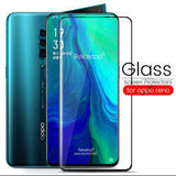 Oppo Reno 10X Zoom Zore Kenarları Kırılmaya Dayanıklı Cam Ekran Koruyucu Siyah