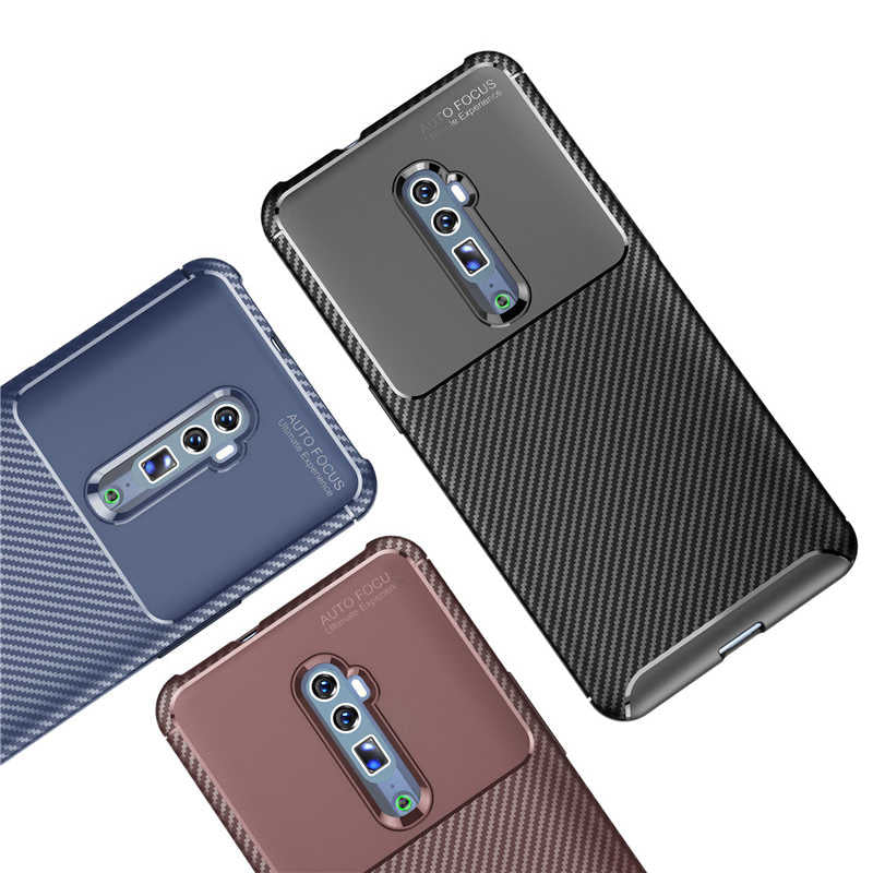 Oppo Reno 10X Zoom Kılıf Zore Negro Silikon Kapak Lacivert