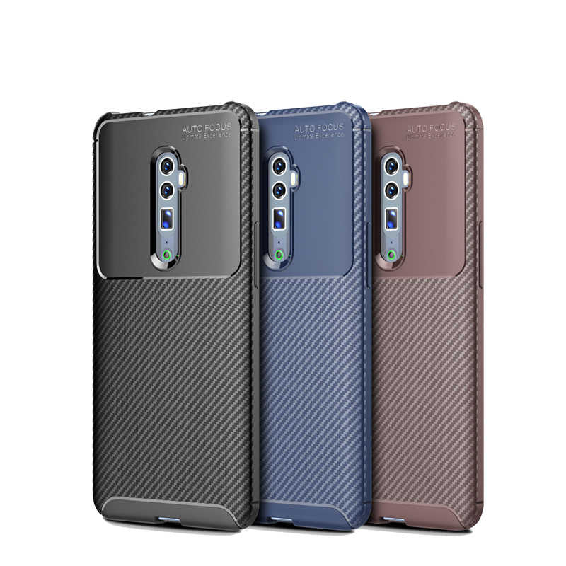 Oppo Reno 10X Zoom Kılıf Zore Negro Silikon Kapak Lacivert