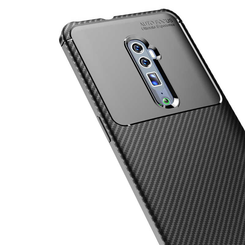 Oppo Reno 10X Zoom Kılıf Zore Negro Silikon Kapak Siyah