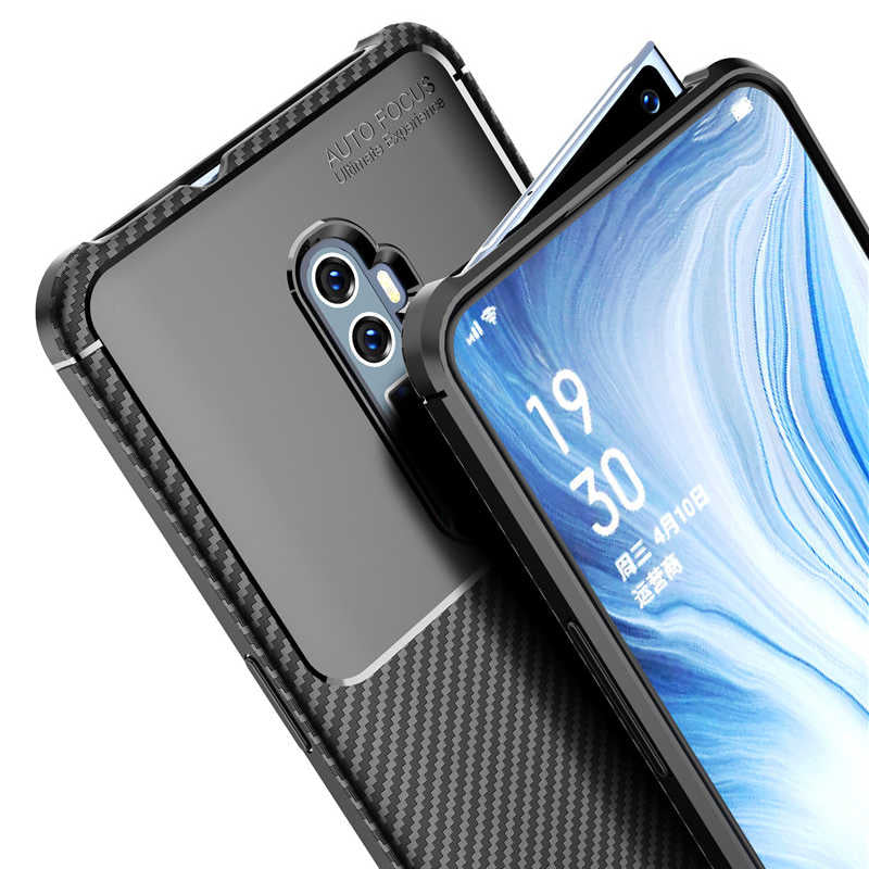 Oppo Reno 10X Zoom Kılıf Zore Negro Silikon Kapak Siyah