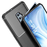 Oppo Reno 10X Zoom Kılıf Zore Negro Silikon Kapak Lacivert
