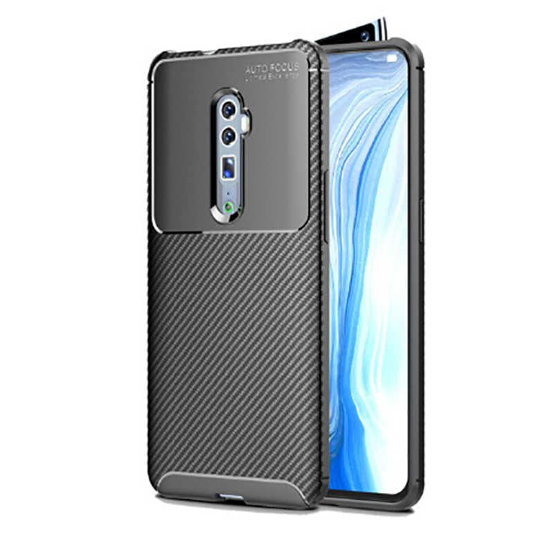 Oppo Reno 10X Zoom Kılıf Zore Negro Silikon Kapak Siyah
