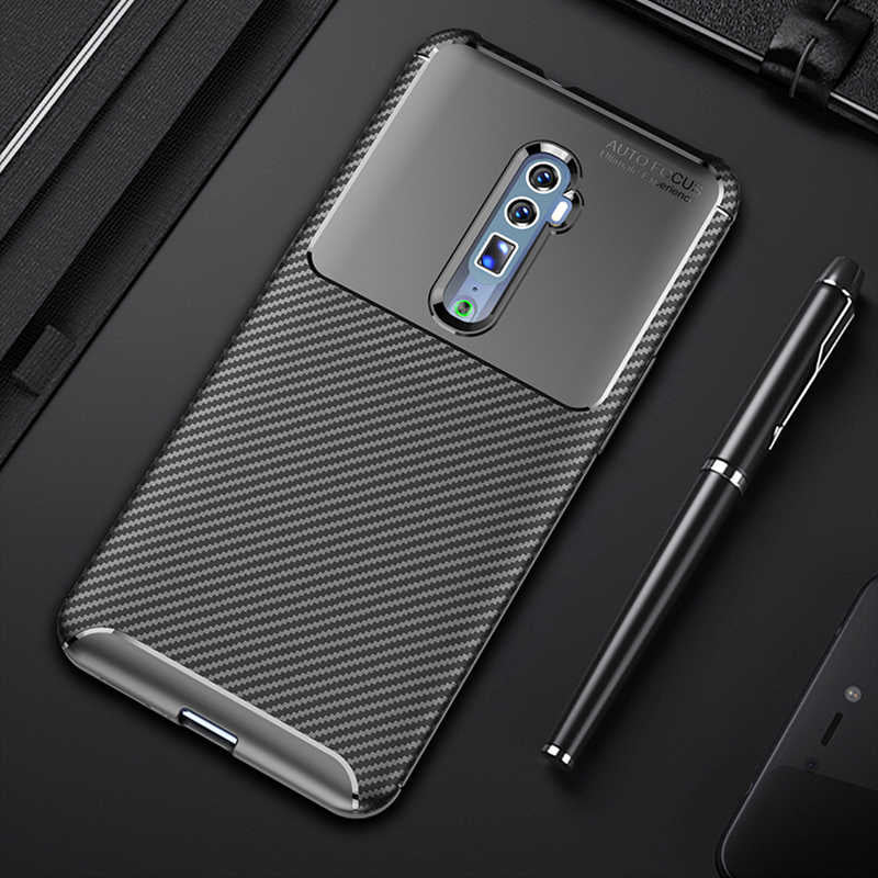 Oppo Reno 10X Zoom Kılıf Zore Negro Silikon Kapak Siyah
