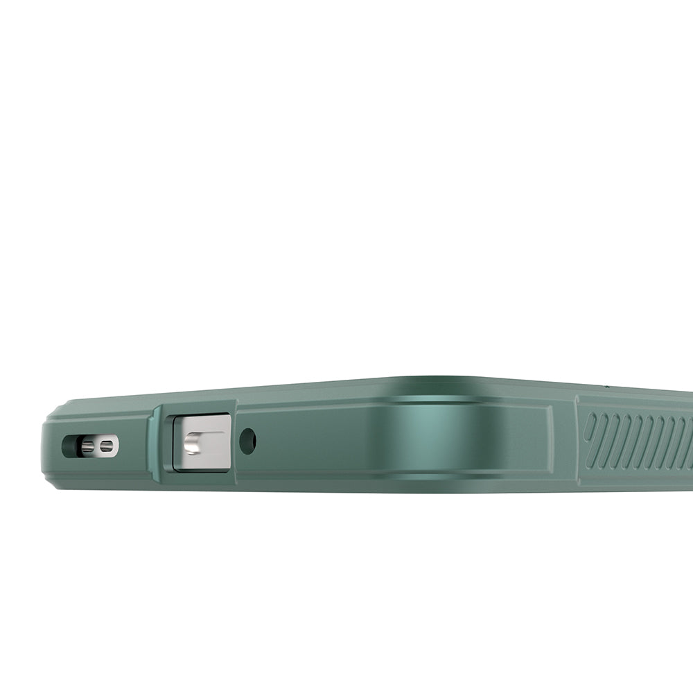 Oppo Reno 11F 5G Kılıf Esnek TPU Oyuklu Arka Yüzey Tasarımlı Zore Etnik Silikon Kapak Koyu Yeşil