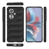 Oppo Reno 11F 5G Kılıf Esnek TPU Oyuklu Arka Yüzey Tasarımlı Zore Etnik Silikon Kapak Koyu Yeşil