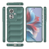 Oppo Reno 11F 5G Kılıf Esnek TPU Oyuklu Arka Yüzey Tasarımlı Zore Etnik Silikon Kapak Koyu Yeşil