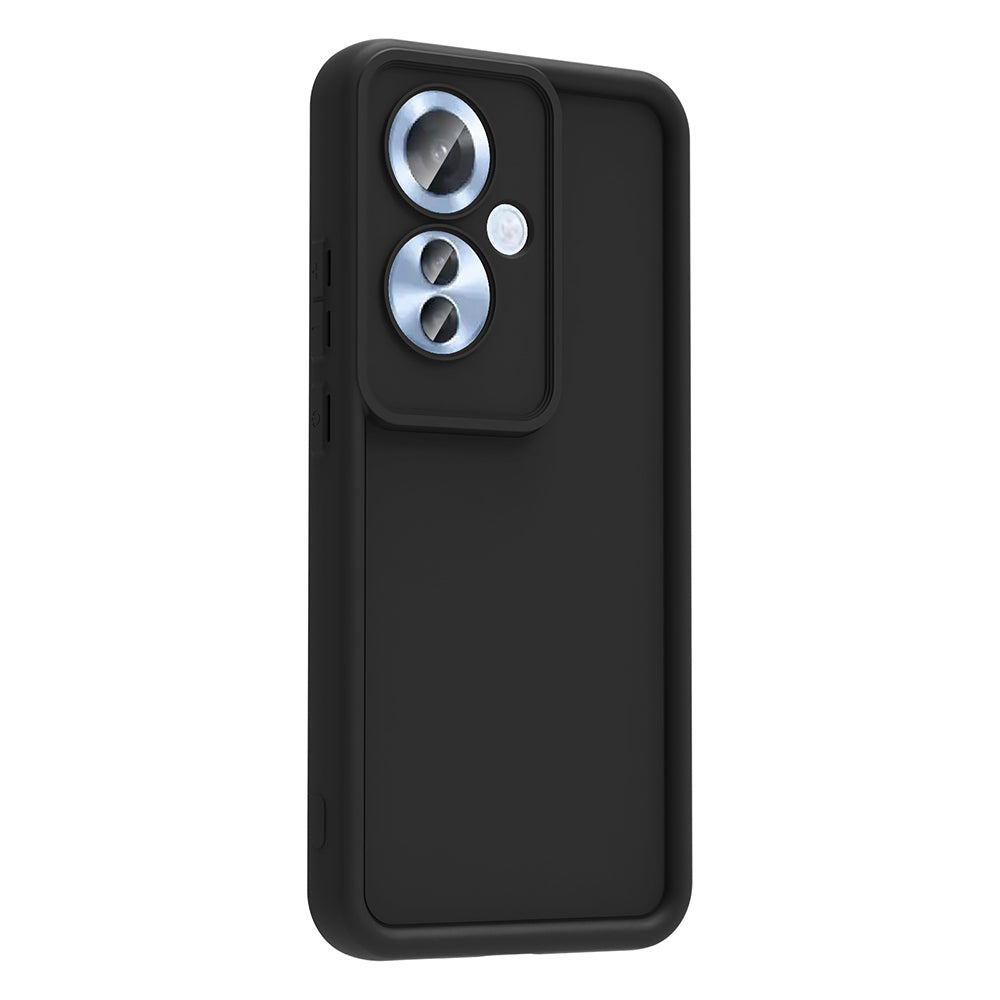 Oppo Reno 11F Kılıf Kamera Korumalı Zore Ananas Kapak Siyah