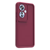 Oppo Reno 11F Kılıf Kamera Korumalı Zore Ananas Kapak Mürdüm