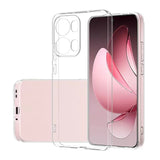 Oppo Reno 13 Pro Kılıf Zore Süper Silikon Kapak Şeffaf