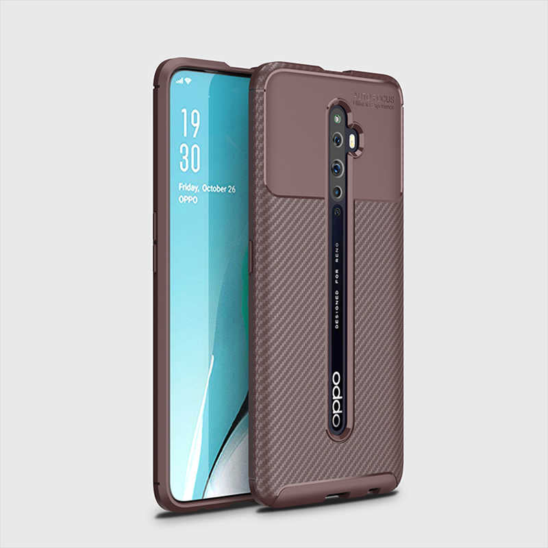 Oppo Reno 2 Kılıf Zore Negro Silikon Kapak Lacivert