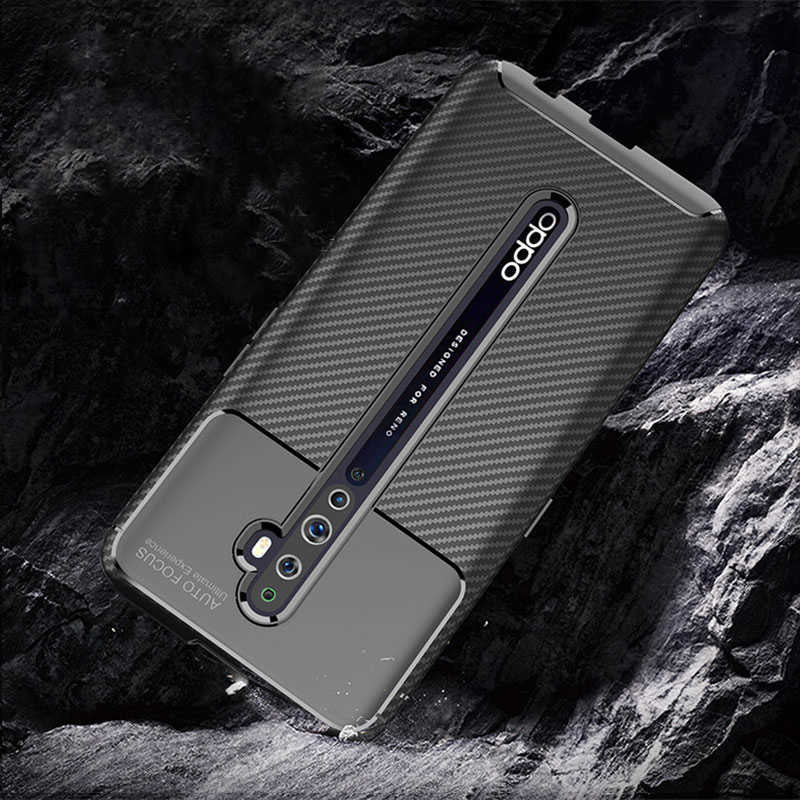 Oppo Reno 2 Kılıf Zore Negro Silikon Kapak Lacivert
