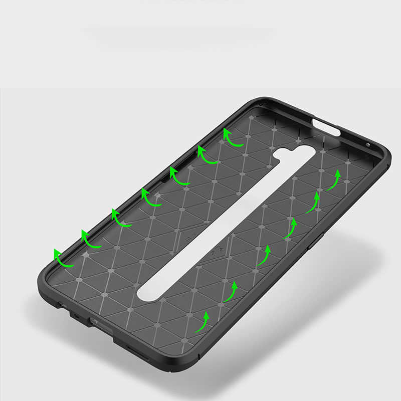 Oppo Reno 2 Kılıf Zore Negro Silikon Kapak Lacivert