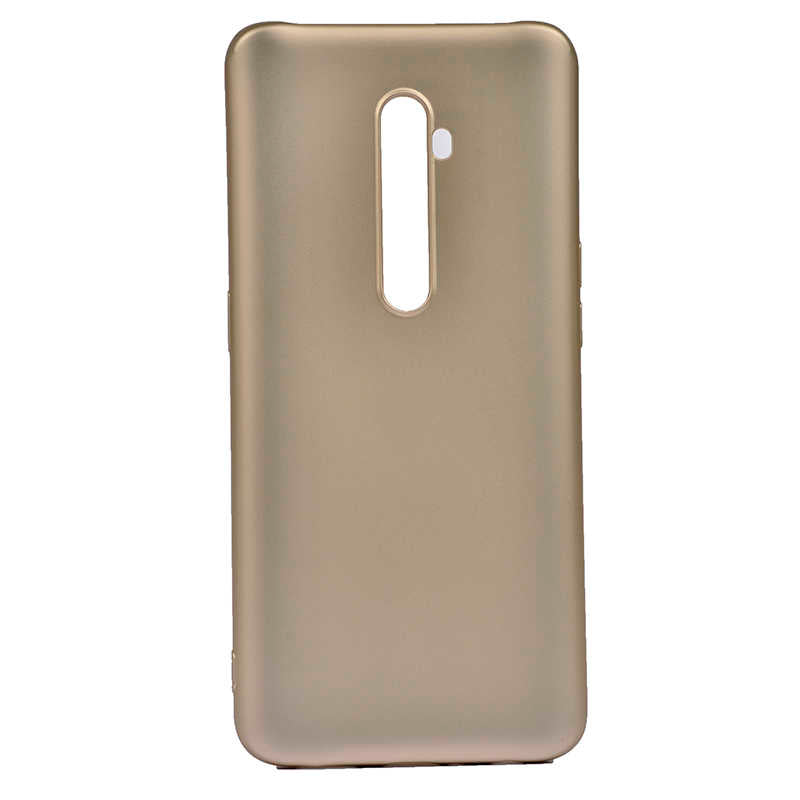 Oppo Reno 2 Kılıf Zore Premier Silikon Kapak Gold