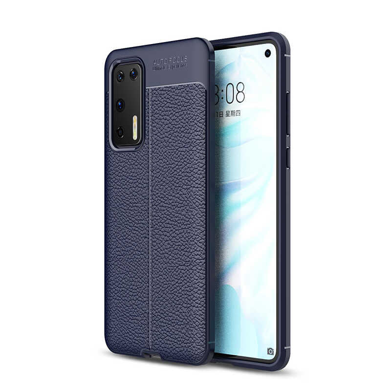 Huawei P40 Kılıf Zore Niss Silikon Kapak Siyah