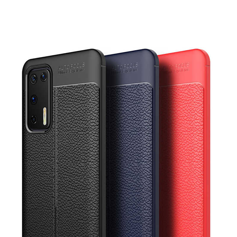Huawei P40 Kılıf Zore Niss Silikon Kapak Siyah