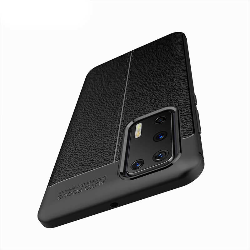 Huawei P40 Kılıf Zore Niss Silikon Kapak Siyah