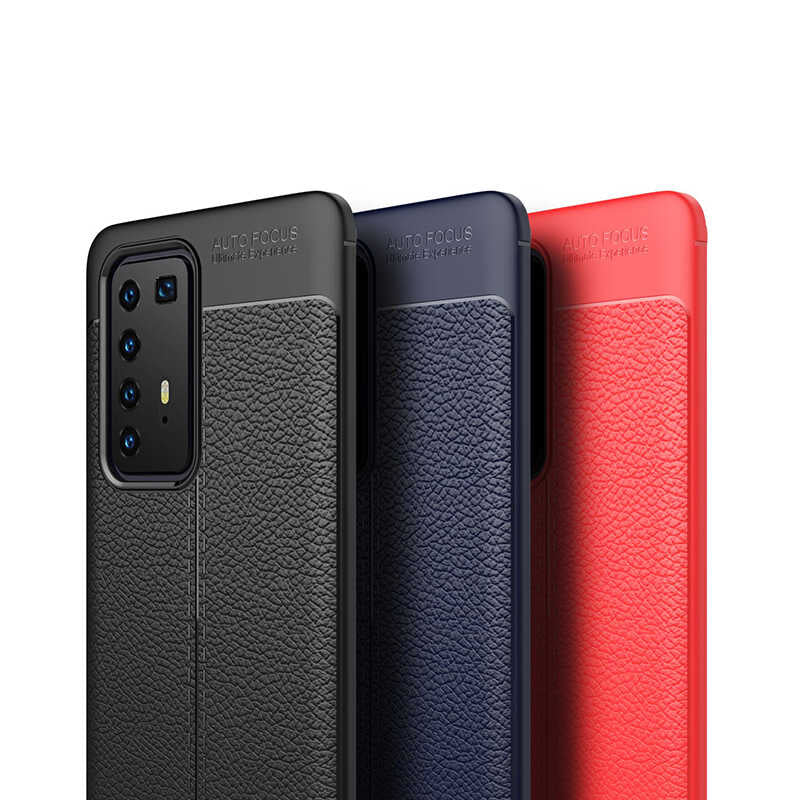Huawei P40 Pro Kılıf Zore Niss Silikon Kapak Siyah