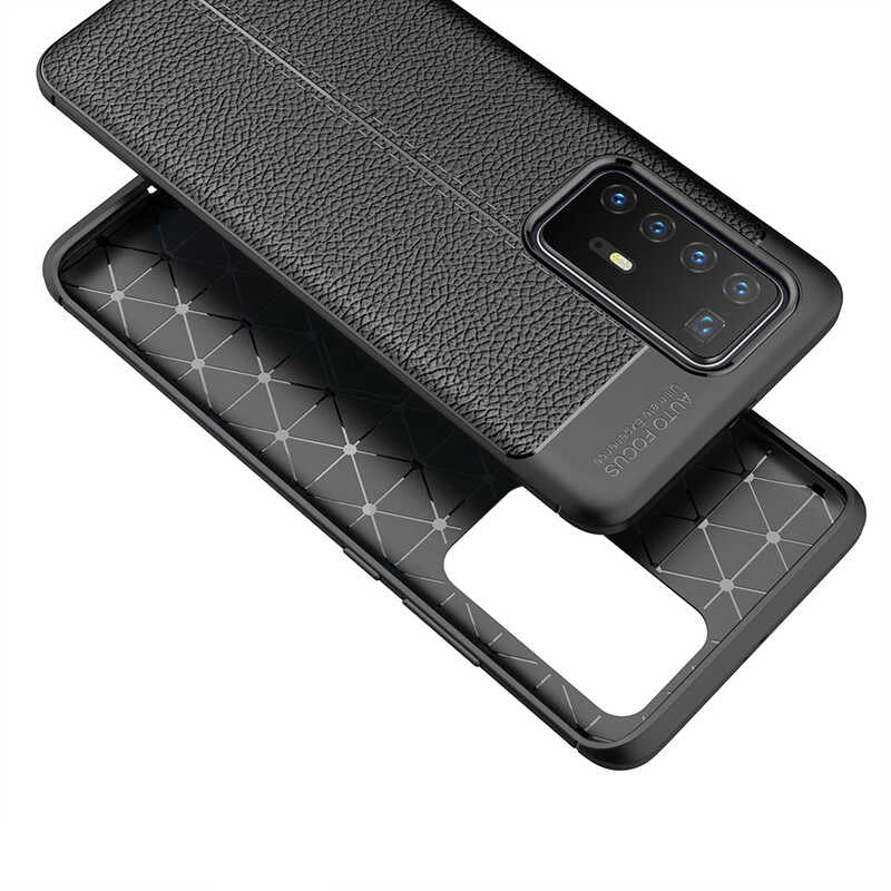 Huawei P40 Pro Kılıf Zore Niss Silikon Kapak Lacivert