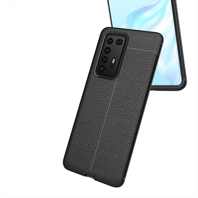 Huawei P40 Pro Kılıf Zore Niss Silikon Kapak Kırmızı