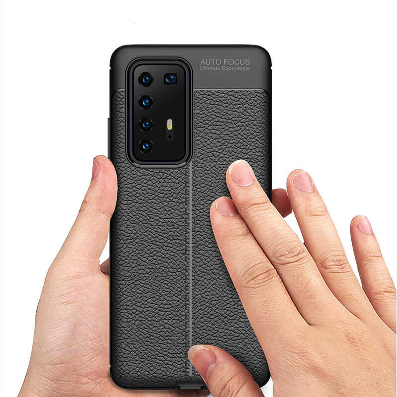 Huawei P40 Pro Kılıf Zore Niss Silikon Kapak Kırmızı