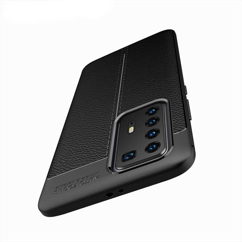 Huawei P40 Pro Kılıf Zore Niss Silikon Kapak Lacivert