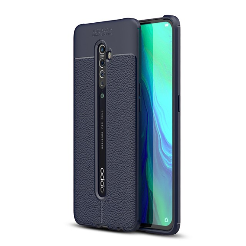 Oppo Reno 2Z Kılıf Zore Niss Silikon Kapak Lacivert