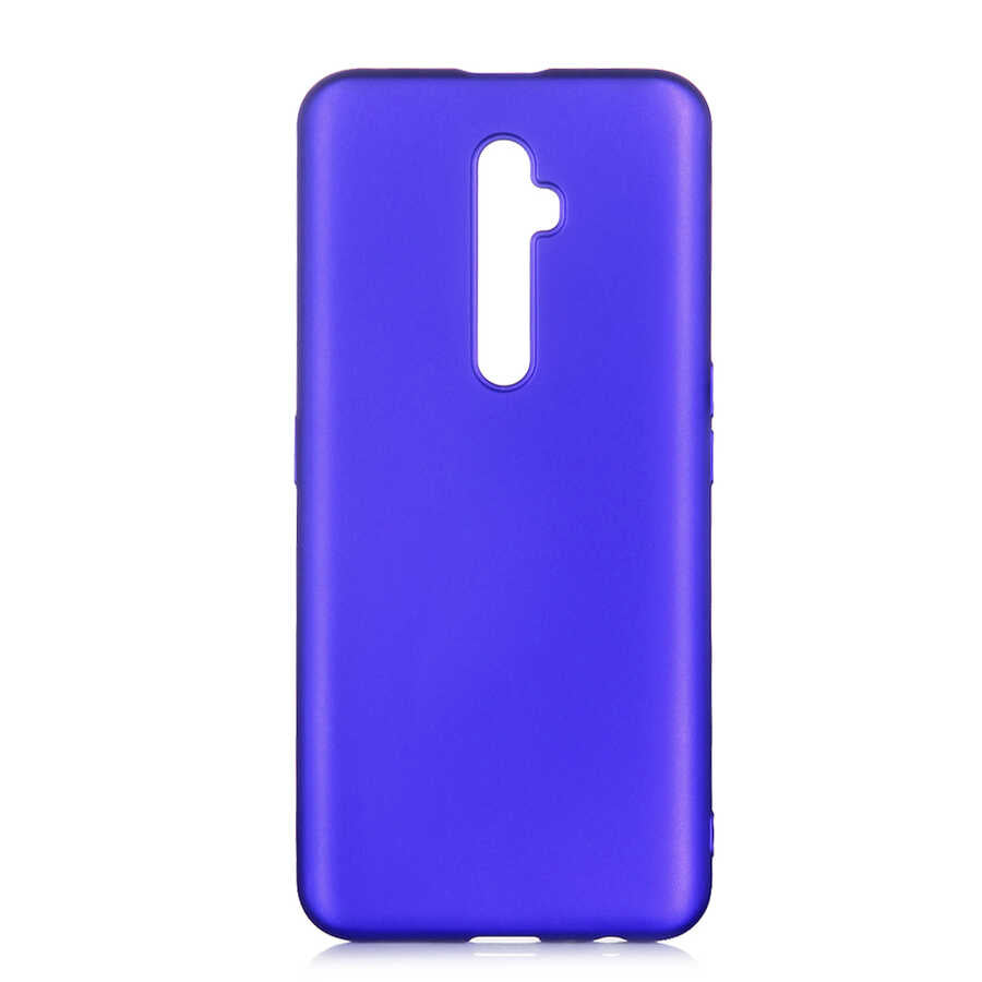 Oppo Reno 2Z Kılıf Zore Premier Silikon Kapak Saks Mavi
