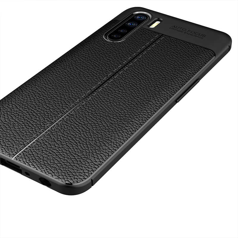 Oppo Reno 3 Kılıf Zore Niss Silikon Kapak Lacivert