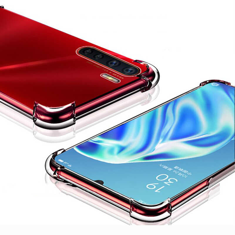 Oppo Reno 3 Kılıf Zore Nitro Anti Shock Silikon Renksiz