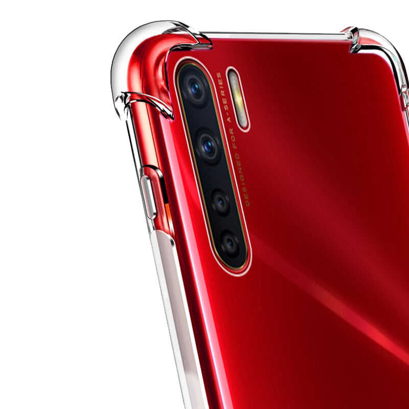 Oppo Reno 3 Kılıf Zore Nitro Anti Shock Silikon Renksiz