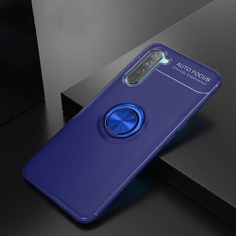 Oppo Reno 3 Kılıf Zore Ravel Silikon Kapak Kırmızı