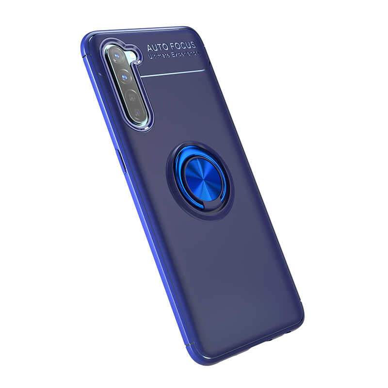 Oppo Reno 3 Kılıf Zore Ravel Silikon Kapak Kırmızı