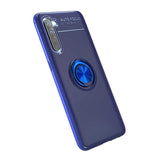 Oppo Reno 3 Kılıf Zore Ravel Silikon Kapak Kırmızı
