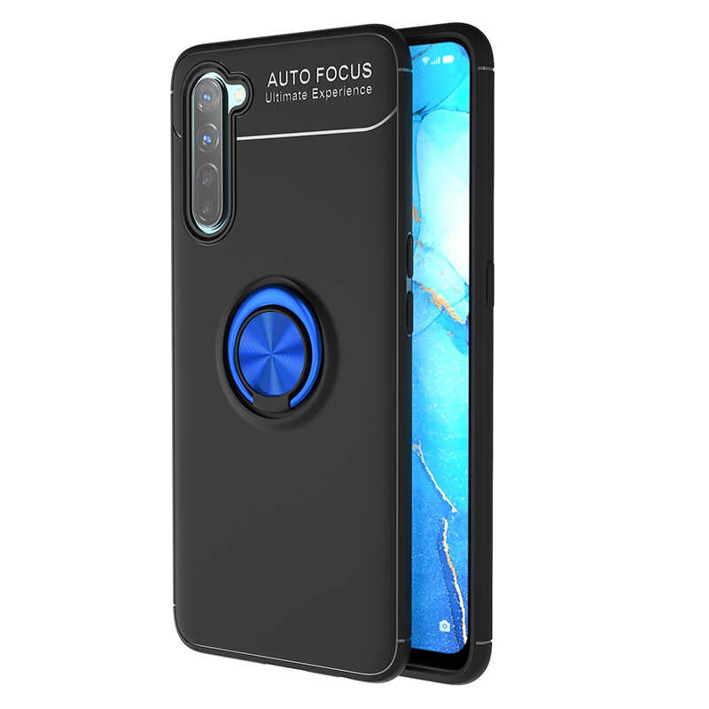 Oppo Reno 3 Kılıf Zore Ravel Silikon Kapak Kırmızı