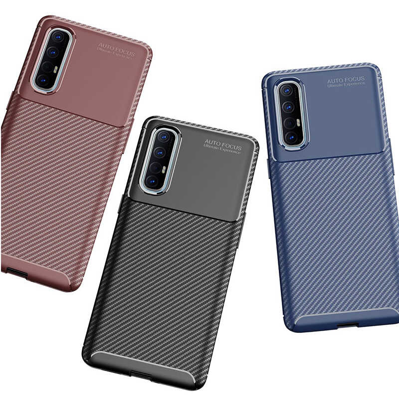 Oppo Reno 3 Pro 5G Kılıf Zore Negro Silikon Kapak Siyah
