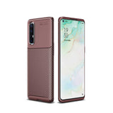 Oppo Reno 3 Pro 5G Kılıf Zore Negro Silikon Kapak Kahverengi