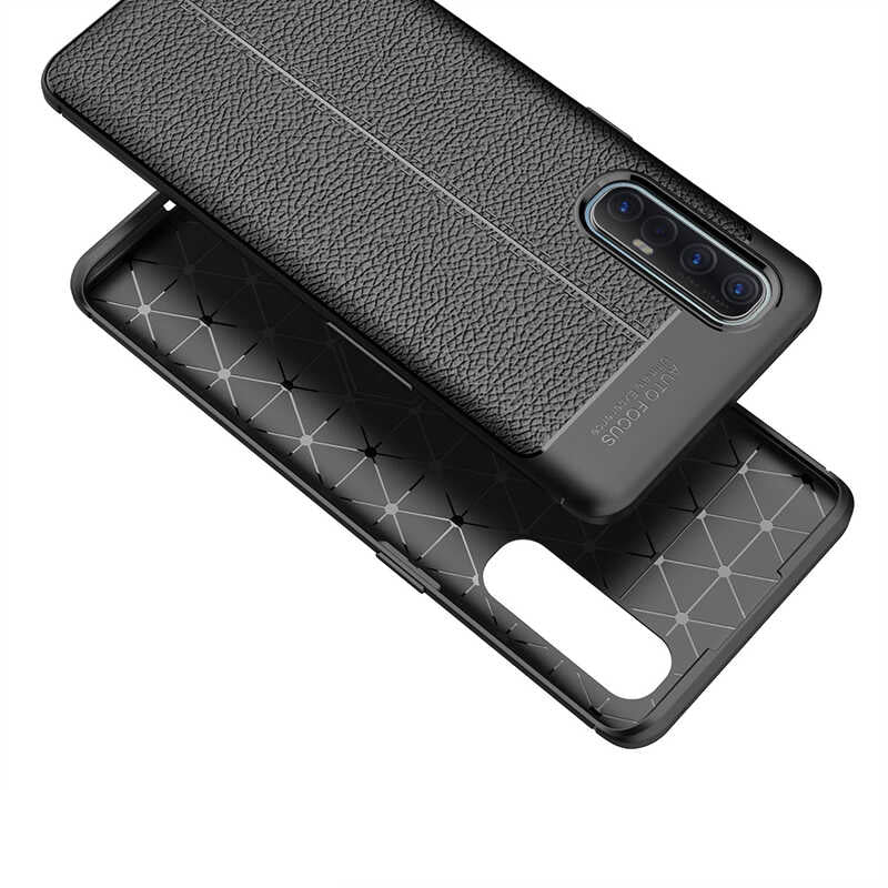 Oppo Reno 3 Pro 5G Kılıf Zore Niss Silikon Kapak Lacivert