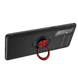 Oppo Reno 3 Pro 5G Kılıf Zore Ravel Silikon Kapak Siyah-Mavi