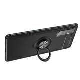 Oppo Reno 3 Pro 5G Kılıf Zore Ravel Silikon Kapak Siyah-Kırmızı