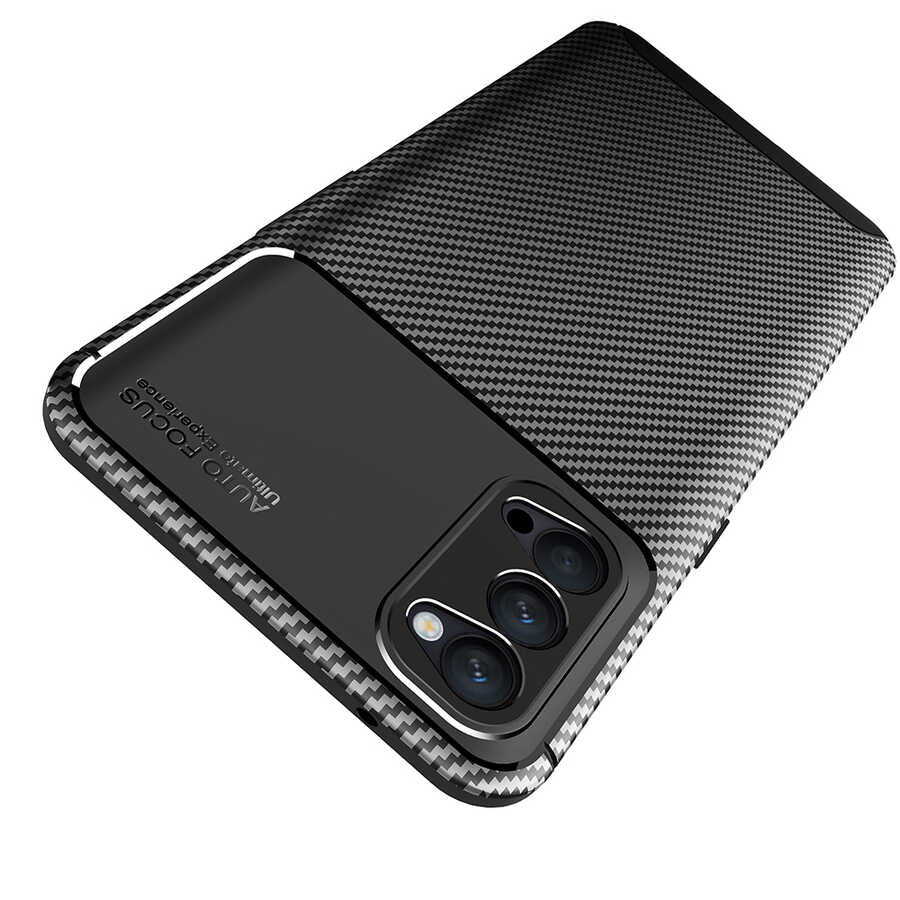 Oppo Reno 4 Kılıf Zore Negro Silikon Kapak Siyah