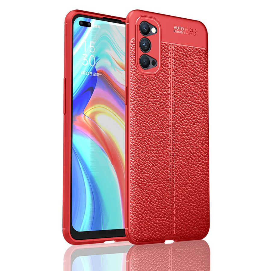 Oppo Reno 4 Kılıf Zore Niss Silikon Kapak Lacivert