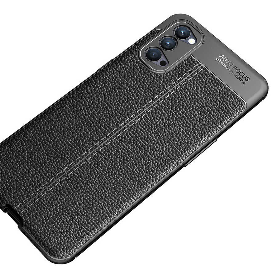 Oppo Reno 4 Kılıf Zore Niss Silikon Kapak Lacivert