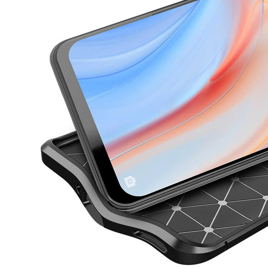 Oppo Reno 4 Kılıf Zore Niss Silikon Kapak Lacivert