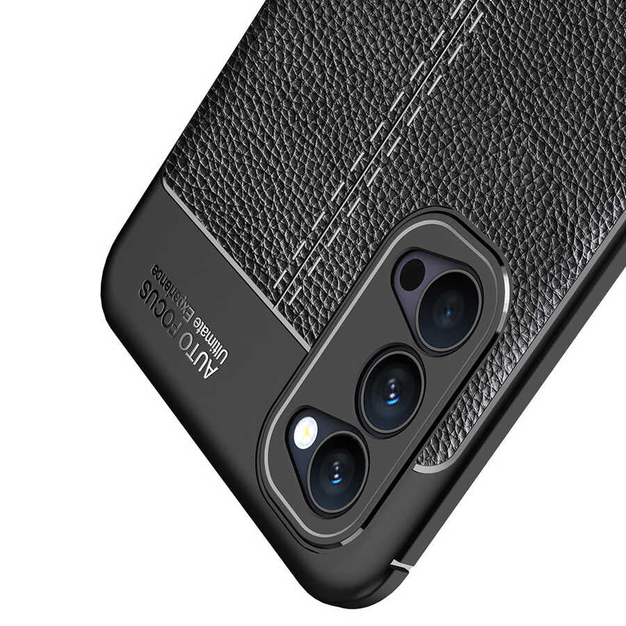 Oppo Reno 4 Kılıf Zore Niss Silikon Kapak Siyah
