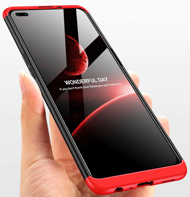 Oppo Reno 4 Lite Kılıf Zore Ays Kapak Kırmızı