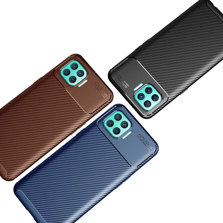 Oppo Reno 4 Lite Kılıf Zore Negro Silikon Kapak Siyah