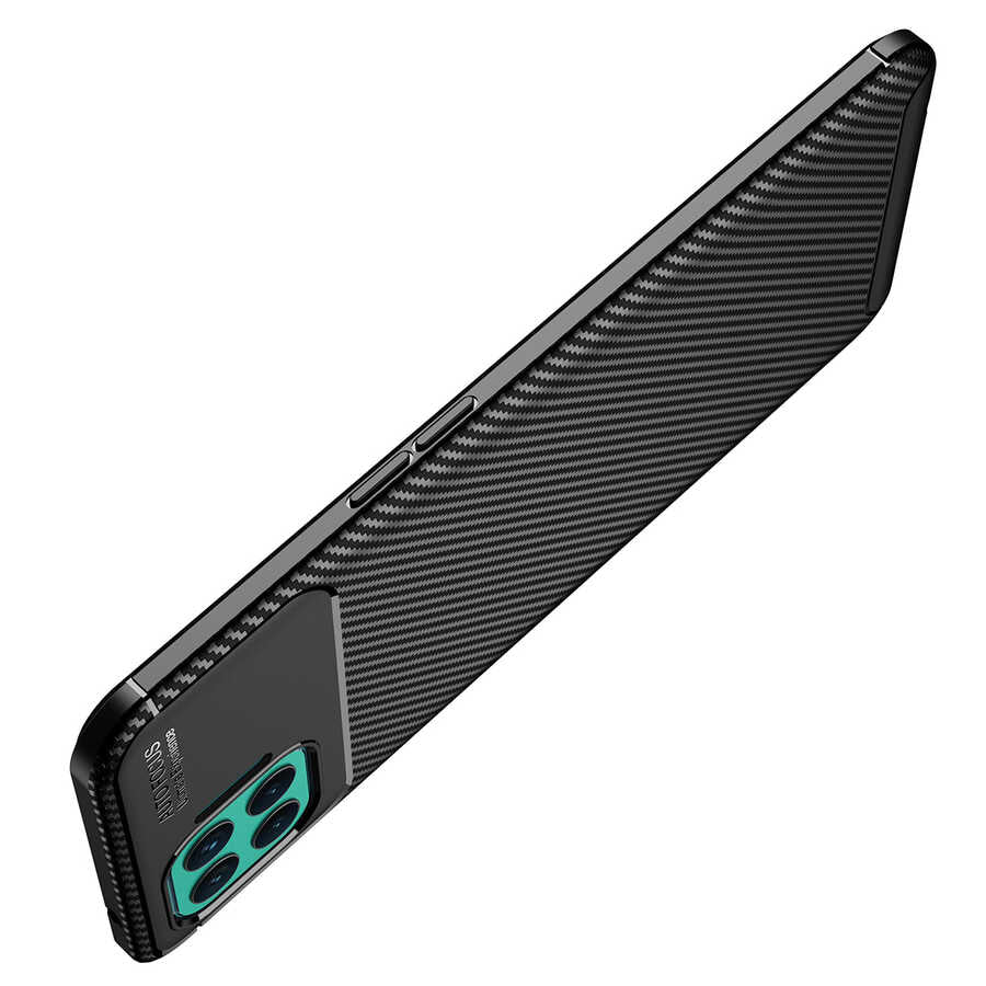 Oppo Reno 4 Lite Kılıf Zore Negro Silikon Kapak Lacivert