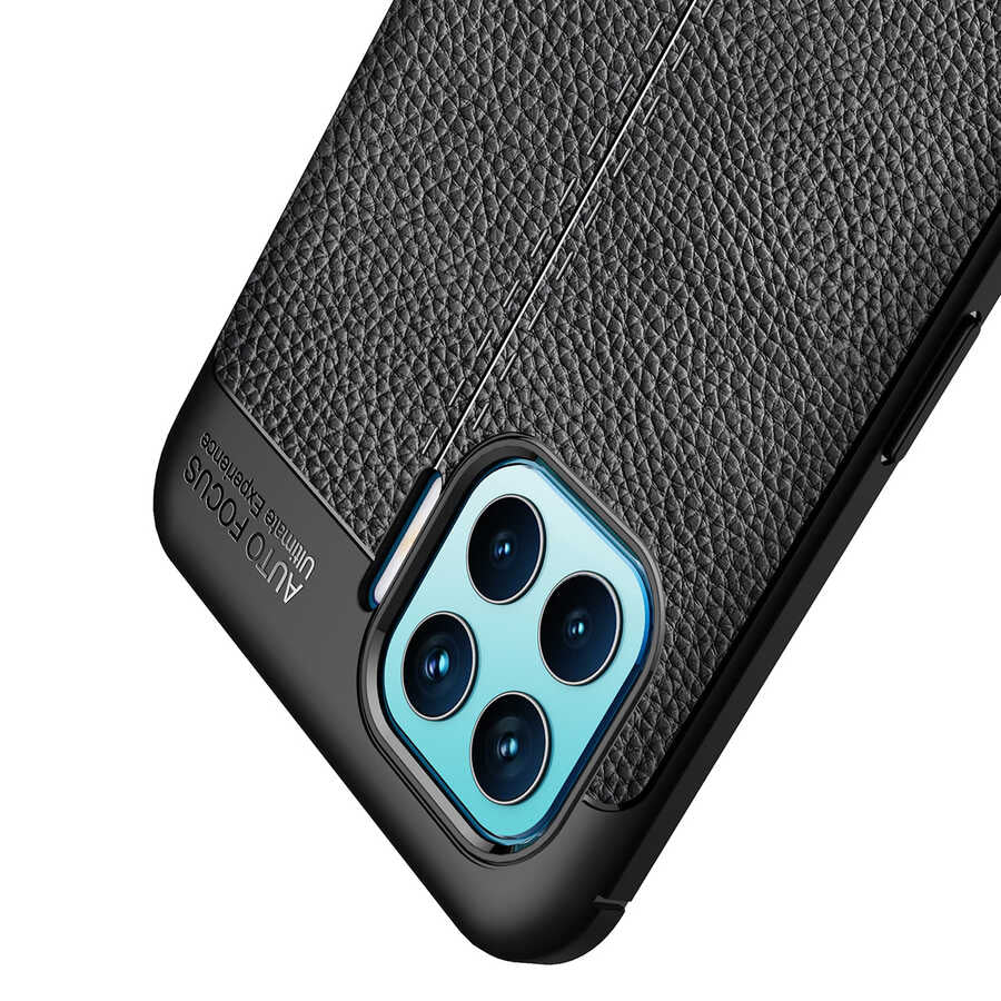 Oppo Reno 4 Lite Kılıf Zore Niss Silikon Kapak Siyah